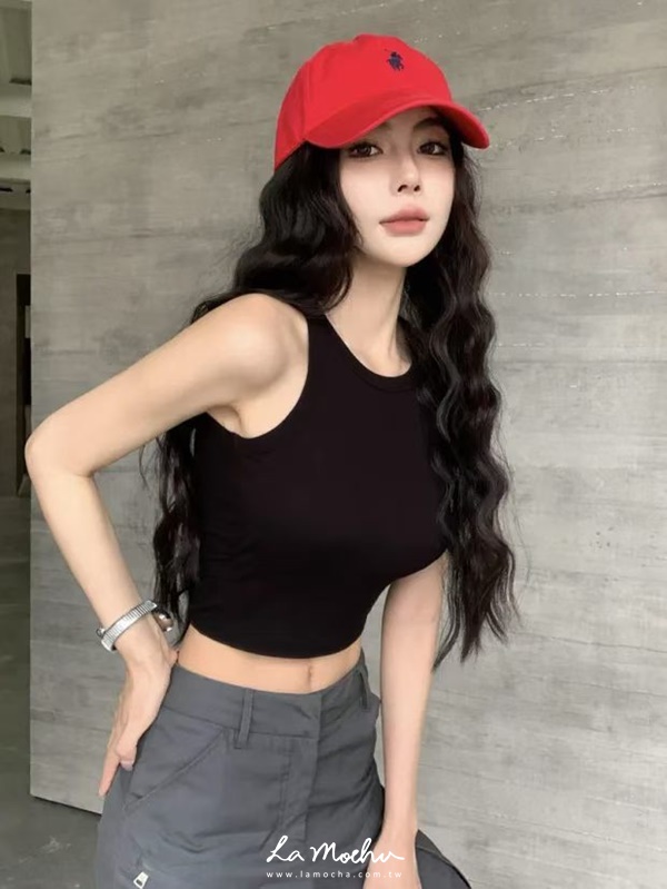 圓領鐵扣美背BRA背心
